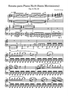 Sonata para Piano No.9, Op.11 No.16: Sexto Movimiento by Beautiful things Martínez