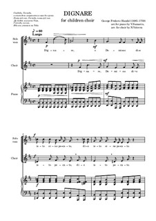 Dignare: Для хора и фортепиано by Георг Фридрих Гендель