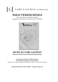 Solo Vedem Songs: For mezzo-soprano and piano (priced for 2 copies) by Lori Laitman
