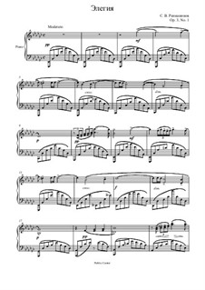 No.1 Элегия: Для фортепиано by Сергей Рахманинов