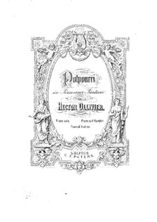 Попурри на темы из оперы 'Фауст' Гуно: Партитура для скрипки и фортепиано by Саломон Ядассон