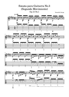 Sonata para Guitarra No.3, Op.13 No.1: Segundo Movimiento by Beautiful things Martínez