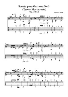 Sonata para Guitarra No.3, Op.13 No.1: Tercer Movimiento by Beautiful things Martínez