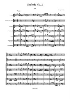 Symphony No.2 in C Major, Hob.I/2: Часть III by Йозеф Гайдн
