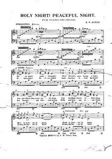 Piano version: Для одного исполнителя by Франц Ксавьер Грубер