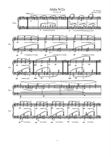 Alida No.12c for piano (Movie score), MVWV 1452: Alida No.12c for piano (Movie score) by Maurice Verheul