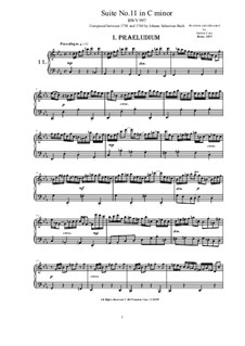 Сюита для лютни (или клавесина) до минор, BWV 997: Аранжировка для фортепиано by Иоганн Себастьян Бах