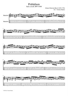 Сюита для виолончели No.2 ре минор, BWV 1008: Prelude. Version for mandolin by Иоганн Себастьян Бах