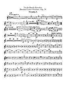 Светлый праздник, Op.36: Партии труб by Николай Римский-Корсаков