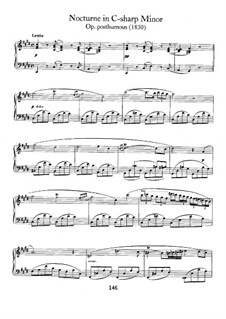 Ноктюрн до-диез минор, B.49 KK IVa/16: Для фортепиано by Фредерик Шопен