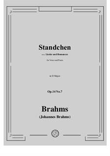 Романсы и песни, Op.14: No.7 Serenade by Иоганнес Брамс