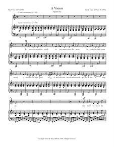 A Vision: Original Key, D minor, for mezzo/contralto by Nicole DiPaolo