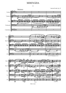Серенада ми мажор, B.52 Op.22: Часть I by Антонин Дворжак