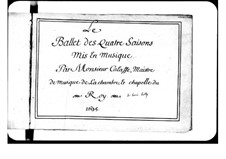 Les Saisons: Пролог by Pascal Collasse