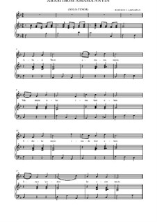 Abasi Ibom Amama Nnyin: For soprano and piano by Johnson Akpakpan