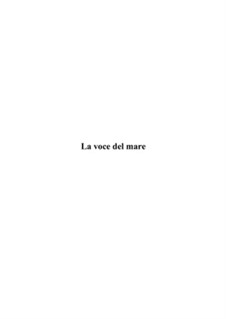 La voce del mare: La voce del mare by Daniela Mastrandrea