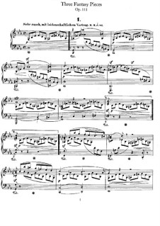 Три фантастические пьесы, Op.111: Для одного исполнителя by Роберт Шуман