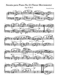 Sonata para Piano No.15 (Tercer Movimiento) - Beautiful things, Op.15 No.2