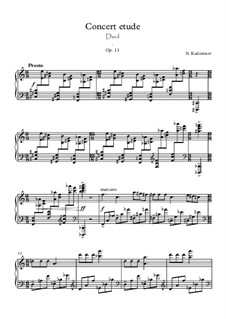 Concert etude, Op.11: Concert etude by Никита Кадомцев