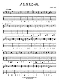 A Song For Lyre: Tablature version by Richard Moon