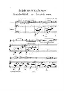 Impressions de la Puszta, Op.44: No.1 La joie melee aux larmes by Ене Хубаи
