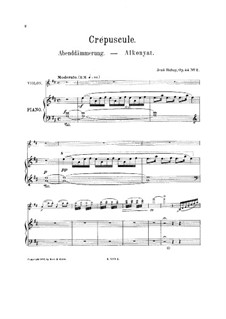 Impressions de la Puszta, Op.44: No.2 Crepuscule by Ене Хубаи