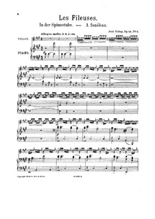 Impressions de la Puszta, Op.44: No.3 Les fileuses by Ене Хубаи
