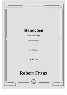 No.2 Standchen: D flat Major by Роберт Франц