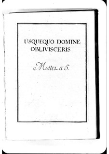 Usquequo Domine: Usquequo Domine by Мишель Ришар де Лаланд