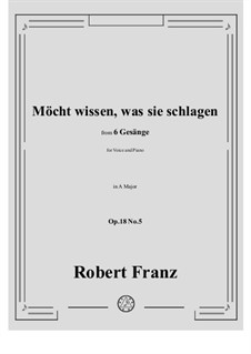 No.5 Mocht wissen, was sie schlagen: Ля мажор by Роберт Франц