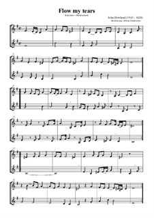 Flow My Tears (Lachrimae Antiquae): For clrinet and bass clarinet by Джон Доуленд