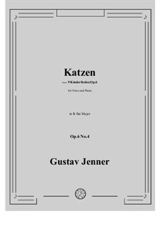 No.4 Katzen: B flat Major by Gustav Jenner