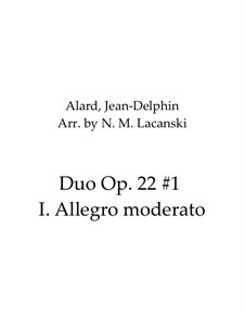 Movement I Allegro moderato: For clarinet and viola by Жан Дельфен Аляр