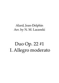 Movement I Allegro moderato: For flute and bassoon by Жан Дельфен Аляр