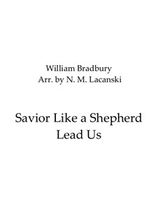 Savior, Like a Shepherd Lead Us: Для струнного квартета by William Batchelder Bradbury