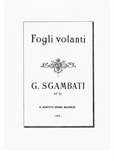 Fogli Volanti, Op.12: Fogli Volanti by Джованни Сгамбатти