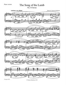 The Song of the Lamb: No.3 Chorus (Piano version) by Francois Boudreau