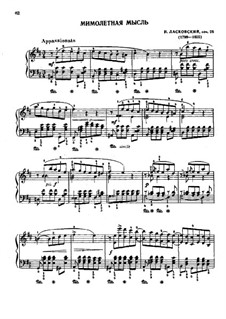 Мимолетная мысль, Op.28: Для фортепиано by Иван Ласковский