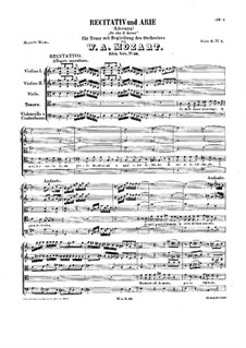 Or che il dover, K.36: Or che il dover by Вольфганг Амадей Моцарт