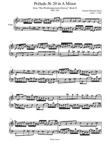 Прелюдия и фуга No.20 ля минор, BWV 889: Прелюдия by Иоганн Себастьян Бах