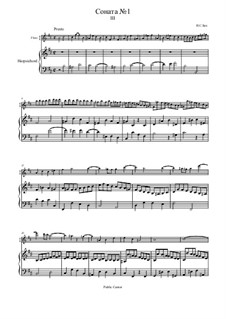Соната для флейты и клавесина No.1 си минор, BWV 1030: Часть III by Иоганн Себастьян Бах