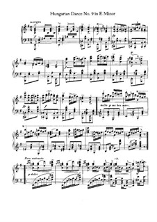Танец No.9 ми минор: Для фортепиано by Иоганнес Брамс