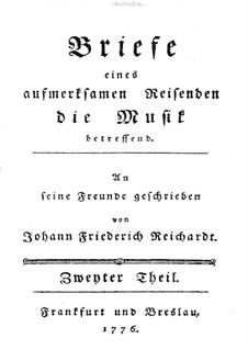 Briefe eines aufmerksamen Reisenden die Musik betreffend: Teil II by Иоганн Фридрих Рейхардт