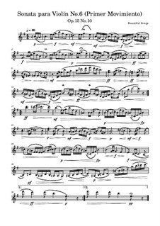 Sonata para Violín No.6, Op.15 No.10: Primer Movimiento by Beautiful things Martínez