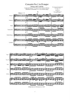Concerto No.1 in D Major: Concerto No.1 in D Major by Томазо Альбинони