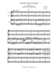 Concerto No.2 in C Major: For two oboes and piano by Томазо Альбинони