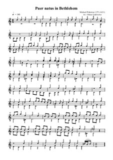 Puer natus in Bethleem: For guitar by Михаэль Преториус
