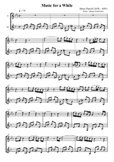 Oedipus, Z.583: Music for a While, for flute and bass clarinet by Генри Пёрсел