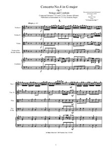 Concerto No.4 in G Major: Concerto No.4 in G Major by Томазо Альбинони