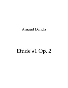 Six Etudes, Op.2: No.1, for cello by Arnaud Dancla